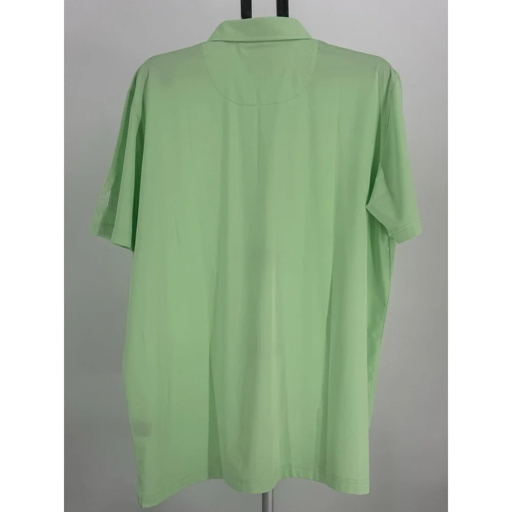 Donald Ross Sports Polo Shirt XL Green Golf Performance MIAMI LAKES CLUB LOGO - Picture 2 of 6